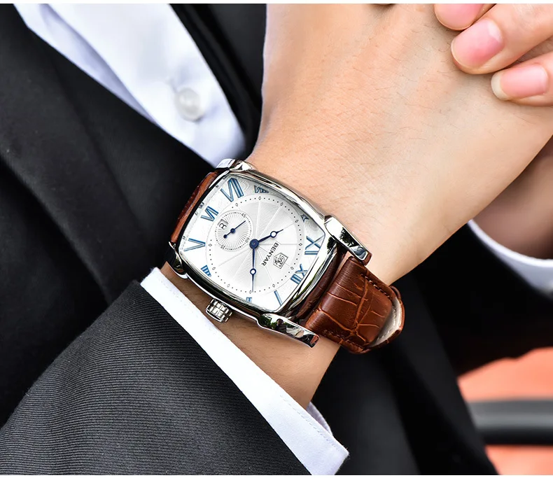 2019 top brand Fashion Skeleton Sport Chronograph Watch Leather Strap Quartz Mens Watches Top Brand Luxury Waterproof Clock | Наручные