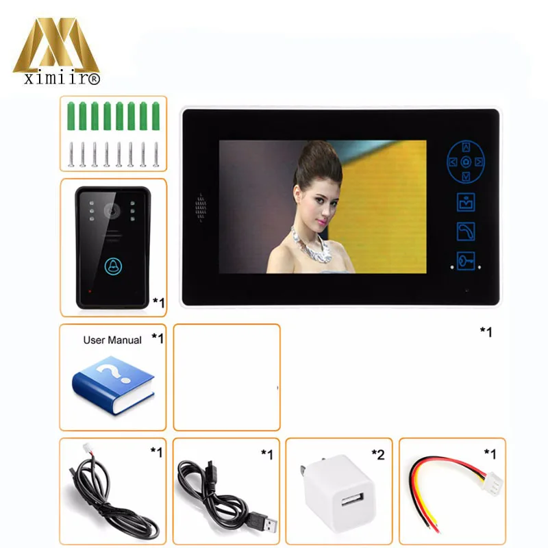 

Hot Sale Touch Keypad Video Door Bell 1/4" CMOS Outdoor Camera IR Night Version Video Door Intercom 806MJ11