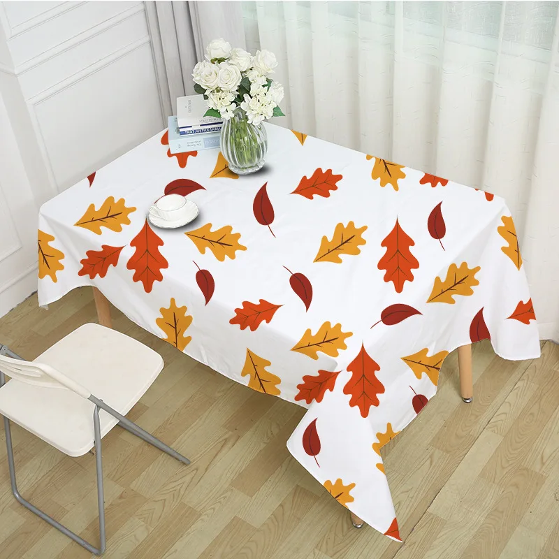 Decorative Table Cloth Rectangular Party Banquet Outdoor Tablecloth Home Decor Cover Maple leaf mushroom Pattern MZ0039 | Дом и сад