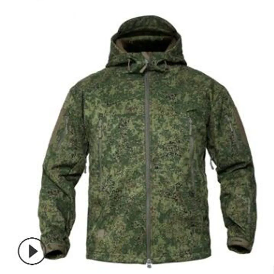 10 XS-5XL, большой размер, Мужская тактическая мягкая оболочка, Акула, кожа, куртка, на открытом воздухе, для кемпинга, охоты, тренировочная, водонепроницаемая, ветрозащитная, пальто, армейские Топы - Цвет: 10