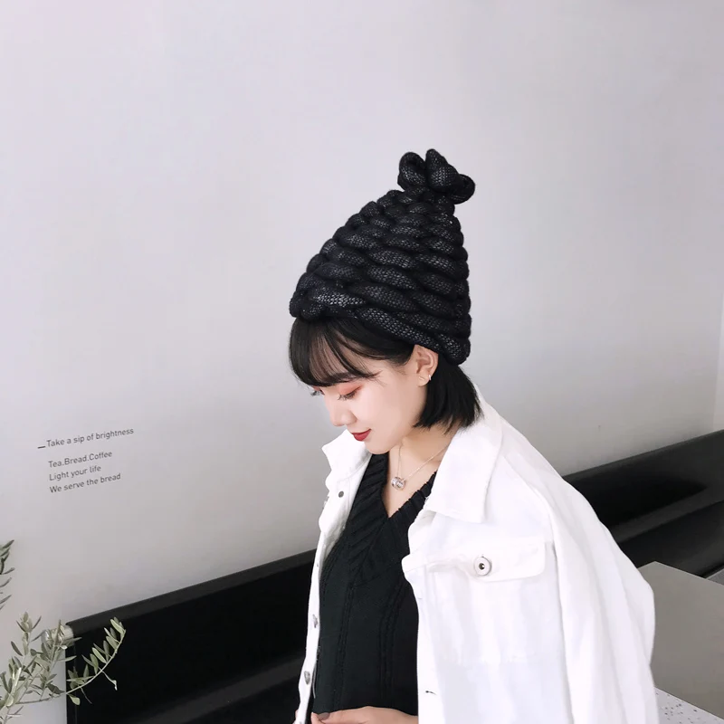Уличная вязаная шапка Skullies Beanies ручной работы трикотажные шапки без полей для