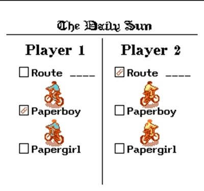 

Карточка игровая Paperboy, 2 региона, 60 пин, 8 бит, для игроков Subor