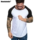 Мужская футболка с круглым вырезом Mountainskin, летняя повседневная футболка, Спортивная футболка, SA683