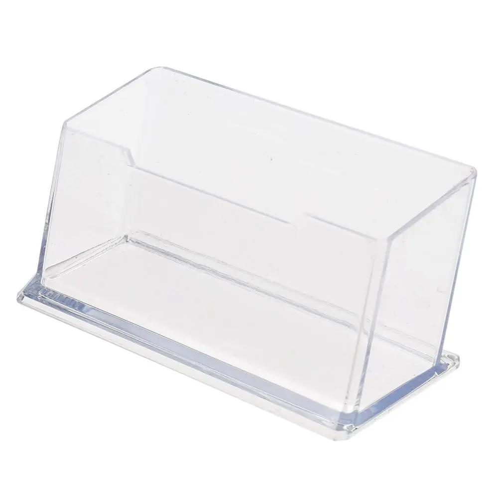 

Fashion Clear Desktop Business Card Holder Stand Display Dispenser Office Good