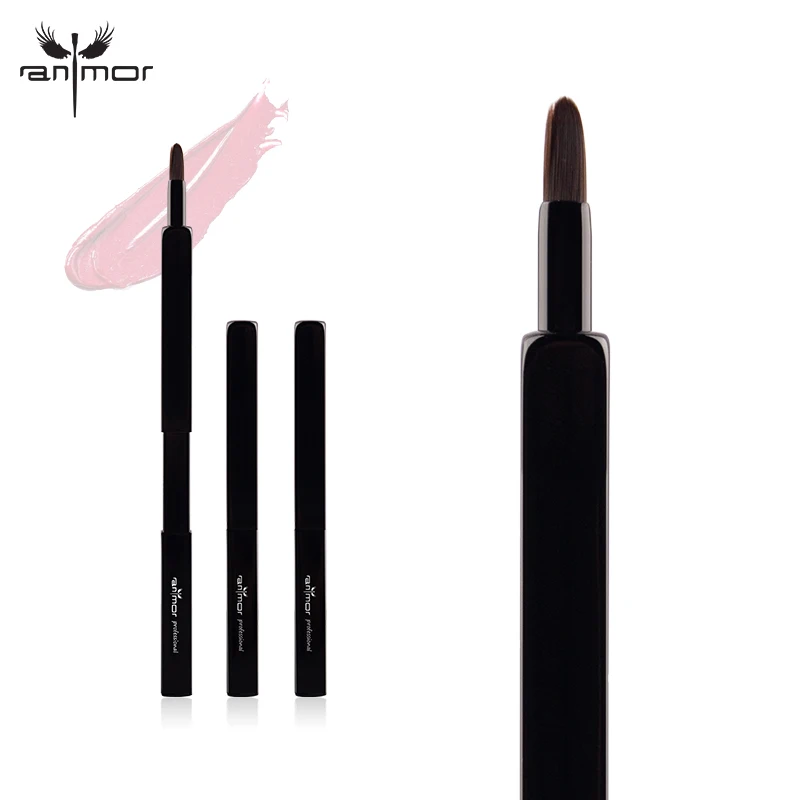 Anmor 1 шт. выдвижная подводка для губ Кисть макияжа профессиональные портативные