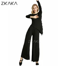 Топ с разрезом и короткими рукавами для танца живота ZKAKA|Танец