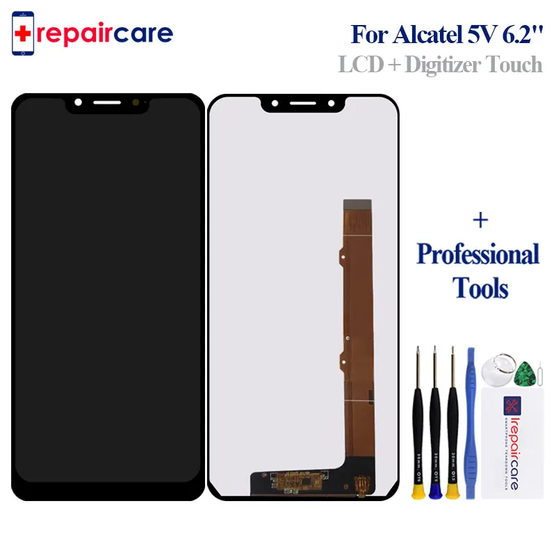 

Для Alcatel 5V 5060 5060D ЖК-дисплей кодирующий преобразователь сенсорного экрана в сборе полная замена экрана