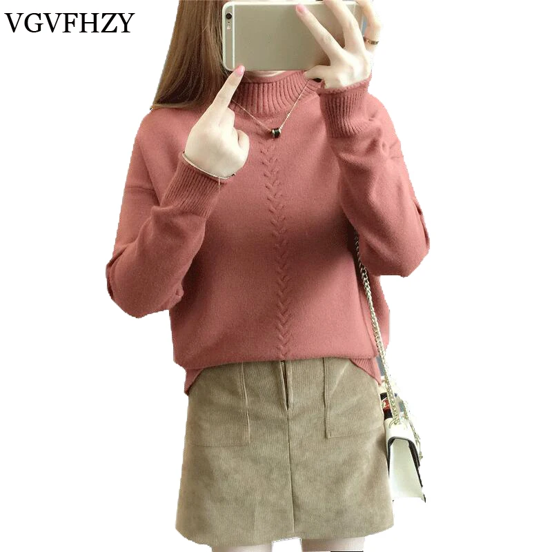 

Свитер с высоким воротом, длинный рукав, джемпер, модный свободный свитер, трикотажный пуловер, свитер для женщин 2017, женский свитер LY652