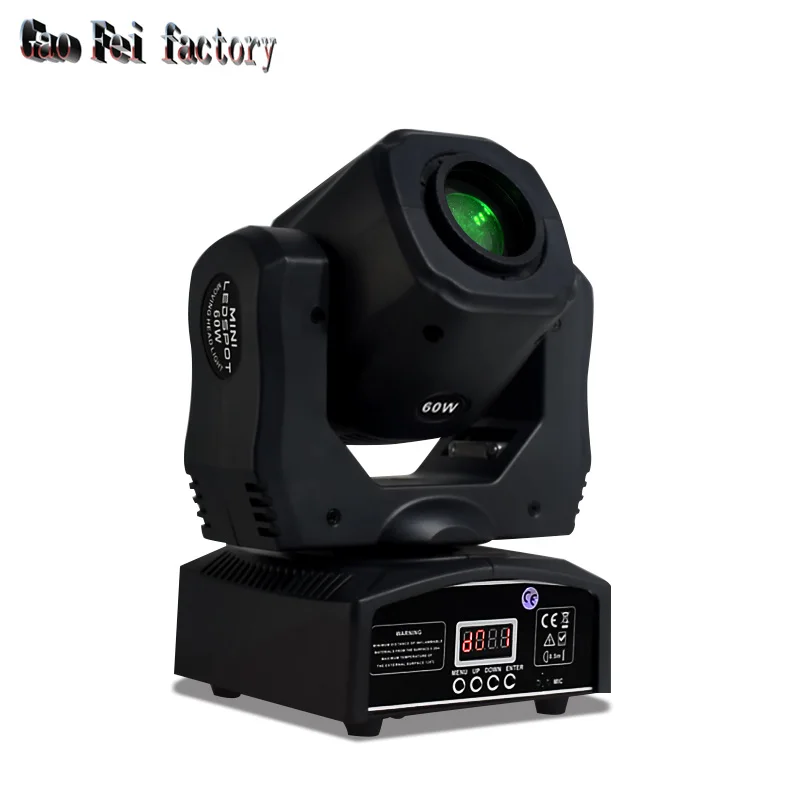 60W Mini Led Dmx Gobo Moving Head Spot Light For Club Dj Stage Lighting Party Disco Wedding Event