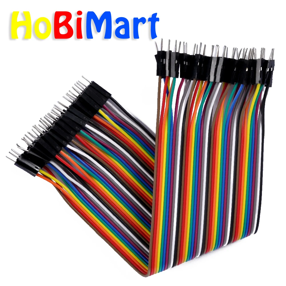 HoBiMart 10*40 p 20 см штекер 2 54 мм дуплексный кабель Линия Перемычка провода кабеля 1