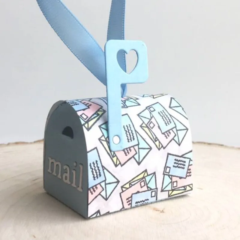 Новый милый 3D почтовый ящик для резки металла трафареты DIY скрапбукинга альбома