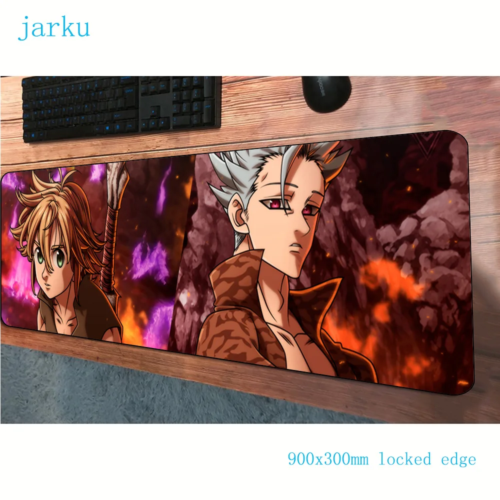 Коврик для мыши nanatsu no taizai персональный компьютерный геймерский коврик 900x300x3 мм