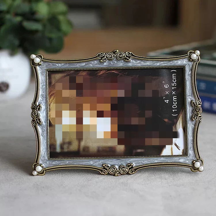 Ретро Серебряный Цвет фоторамки свадебные рамки для картин для декора дома таблицы Винтаж металлических каркасов порта retrato 6/7/8/10 дюймов