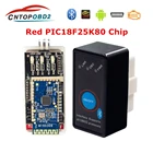 Новейший ELM327 V1.5 PIC18F25K80 чип ELM 327 Bluetooth с переключателем питания вклвыкл elm327 WIFI OBDII считыватель кода для AndroidIOSПК