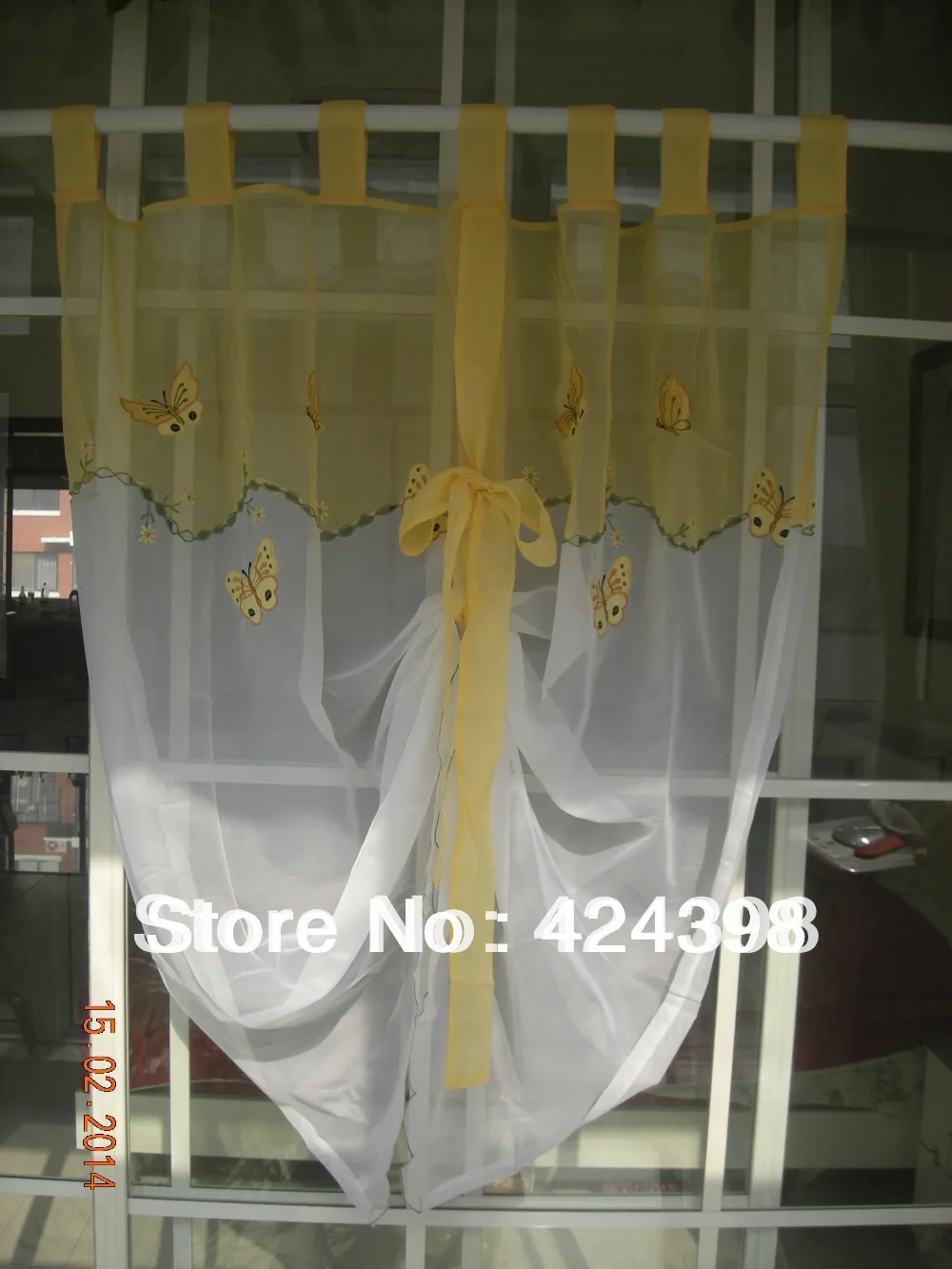 Деревенский воздушный шар кураин кофейная занавеска бабочка вышитые кухонные