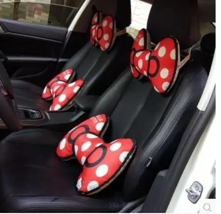 

Автомобильная подушка в форме банта, подушка для шеи, подушка для путешествий, поясничная Подушка для спины, дорожная подушка