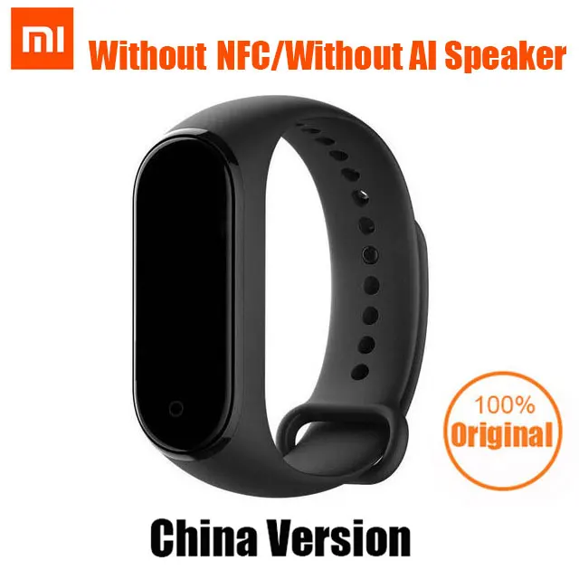CN Version Standard Xiaomi Mi браслет 4 Bluetooth 5,0 Фитнес браслет AMOLED цветной сенсорный экран Музыка AI пульс - Цвет: CN Version Standard