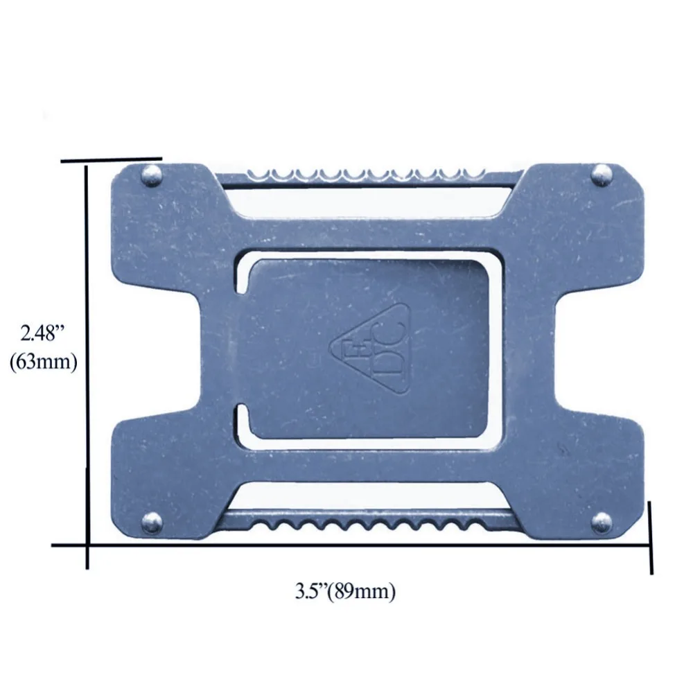 Мужской кошелек из титанового сплава металлический RFID блокирующий чехол для