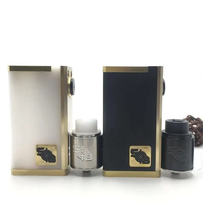 

Newest SOB Hybrid Mech box mod derlin body SOB Mech Mod Kit With SOB RDA 18650 Hybrid Mod Kit Black/White/PEI vape vaporizer kit