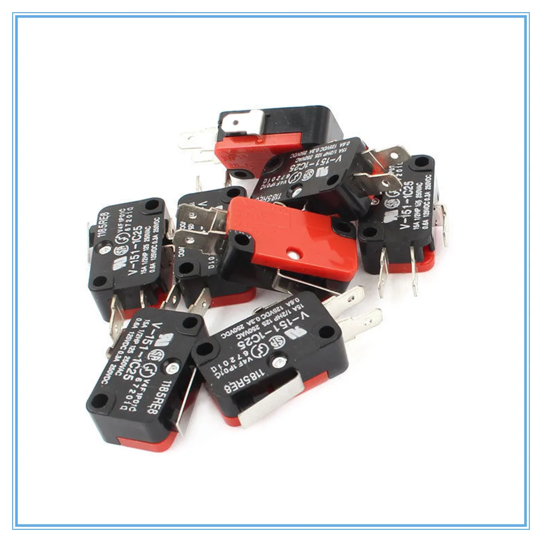 10 шт. стандартный микро концевой выключатель SPDT NO NC Snap Action AC 125/250V|Выключатели| |