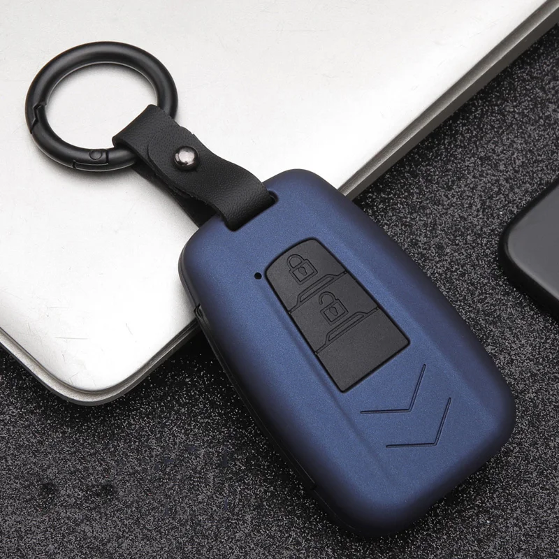 Модный чехол для автомобильного ключа из АБС-силикагеля и углеродного волокна