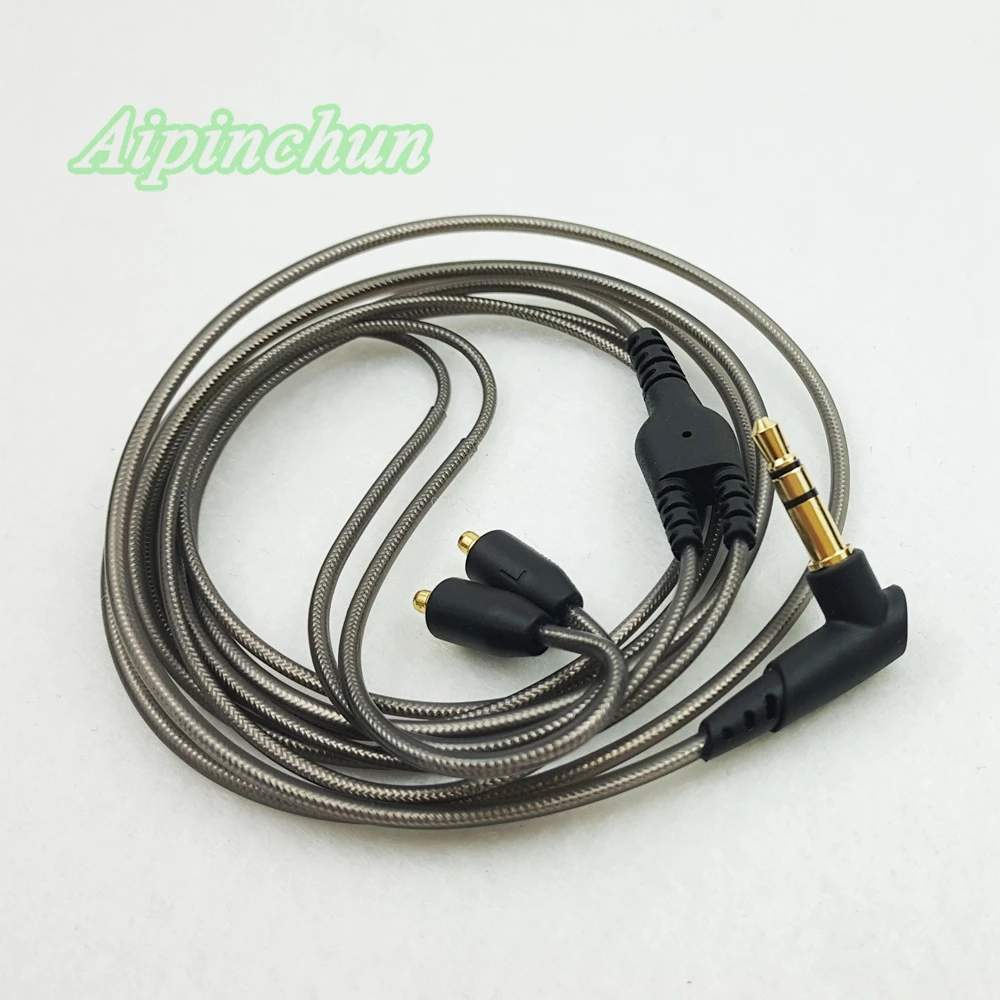Aipinchun L изгиб Jack MMCX замена кабеля для наушников Shure SE215 SE315 SE425 SE535 SE846 T100 для наушников Westone