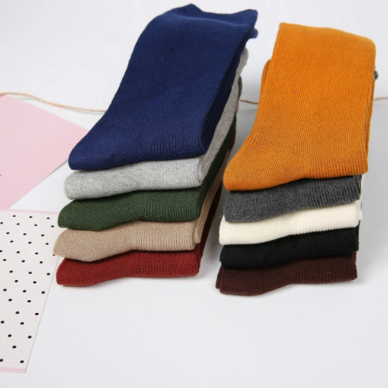 Женские милые ворс с длинными рукавами коттоновые носки удобные мягкие модные