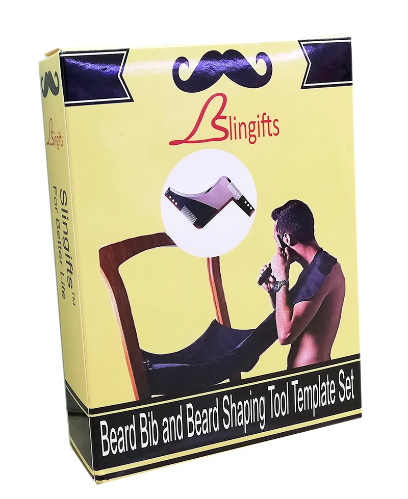 Slingifts накидка для бритья борода фартук нагрудник Ловца с присосками легкой