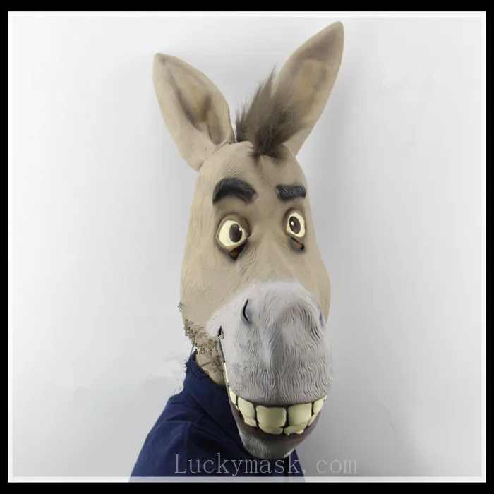 Хэллоуин вечерние Косплэй моделирование осел маска HalloweenCostume реквизит Танцы