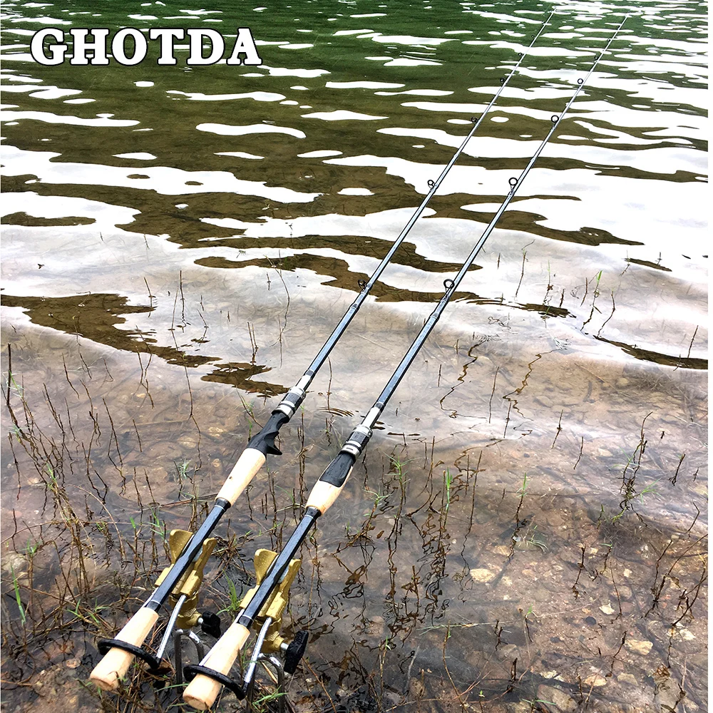 GHOTDA Baitcasting Lure Fishing Rod 2.1M 2.4M 2.7M Carbon Spinning Casting Fishing Rod