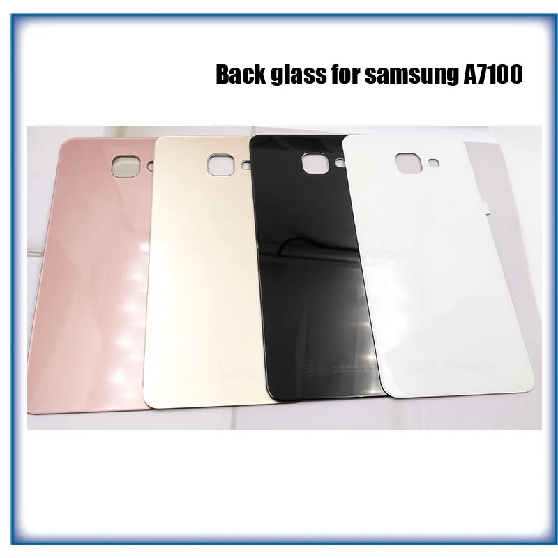 

10pcs Rear Panel Glass Battery Back Glass Cover For Samsung Galaxy A7 A7100 With Logo + Adhesive Sticker