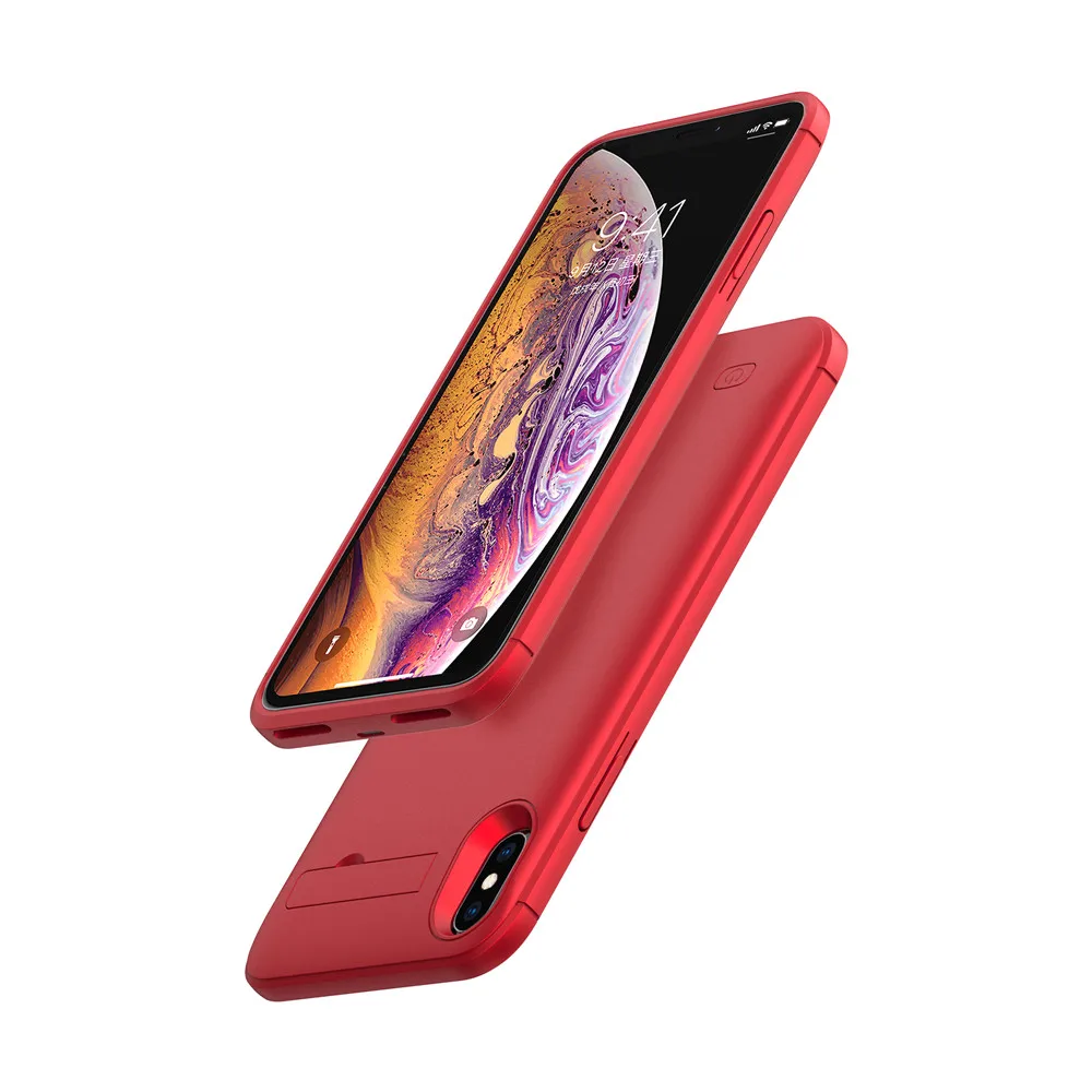 Чехлы с питанием для iPhone XS MAX портативное быстрое зарядное устройство чехол