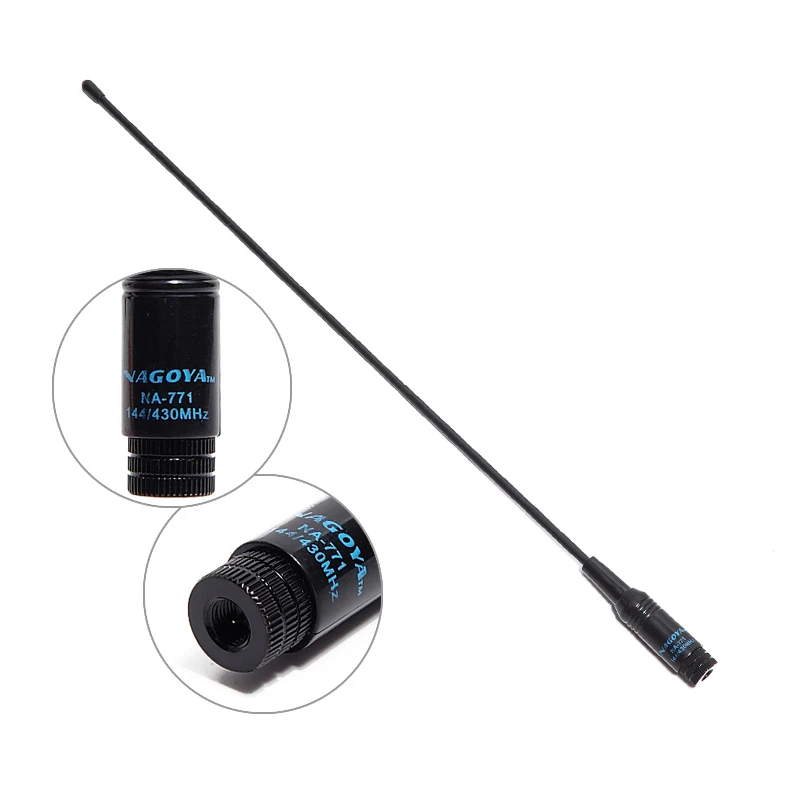 Nagoya NA 771 SMA Male Двухдиапазонная мягкая 144/430 МГц антенна для Baofeng Yaesu TYT Wouxun Walkie Talkie
