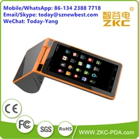 zkc pc900 payment pos terminal android 3g wifi wireless barcode scanner pos with 58mm thermal printer inside