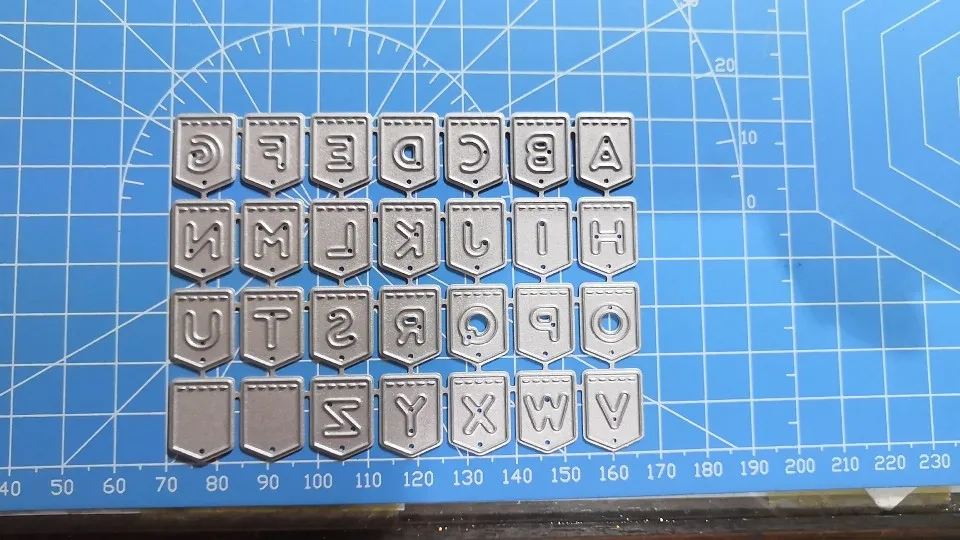 96*71 мм буквы Алфавит металла резки штампы 3D DIY Скрапбукинг углеродный острый