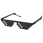 Мужские и женские очки в стиле ретро, вечерние очки с мозаикой, 8 бит, MLG, UV400, 2019