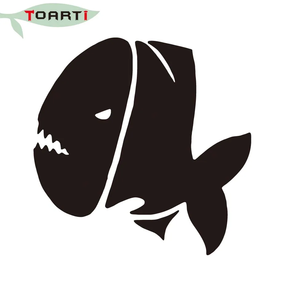 Забавные виниловые наклейки Piranha автомобильная наклейка с изображением рыбы