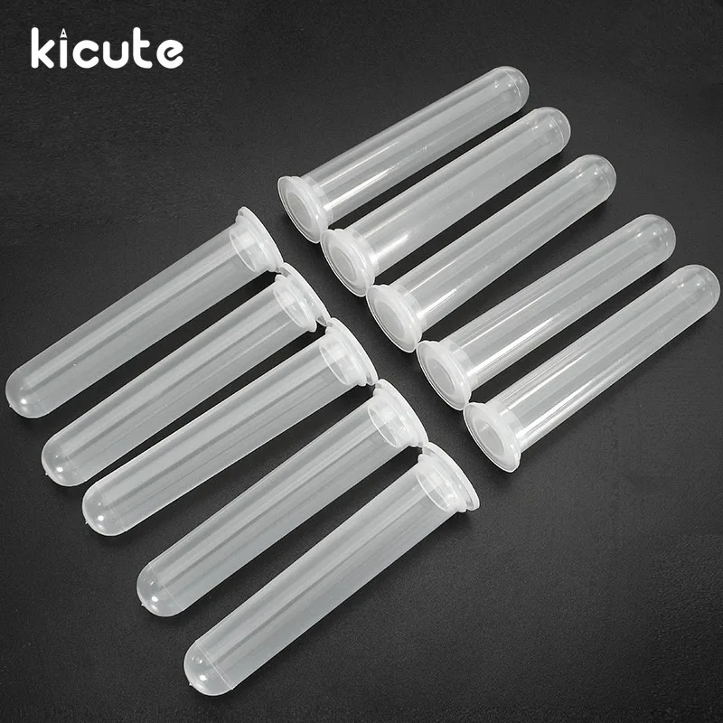 Kicute 10 шт./компл. 20 мл микрометрические центрифужные Тесты трубка прозрачная Пластик флакон контейнер на кнопке Кепки крышкой для лабораторных поставки образца