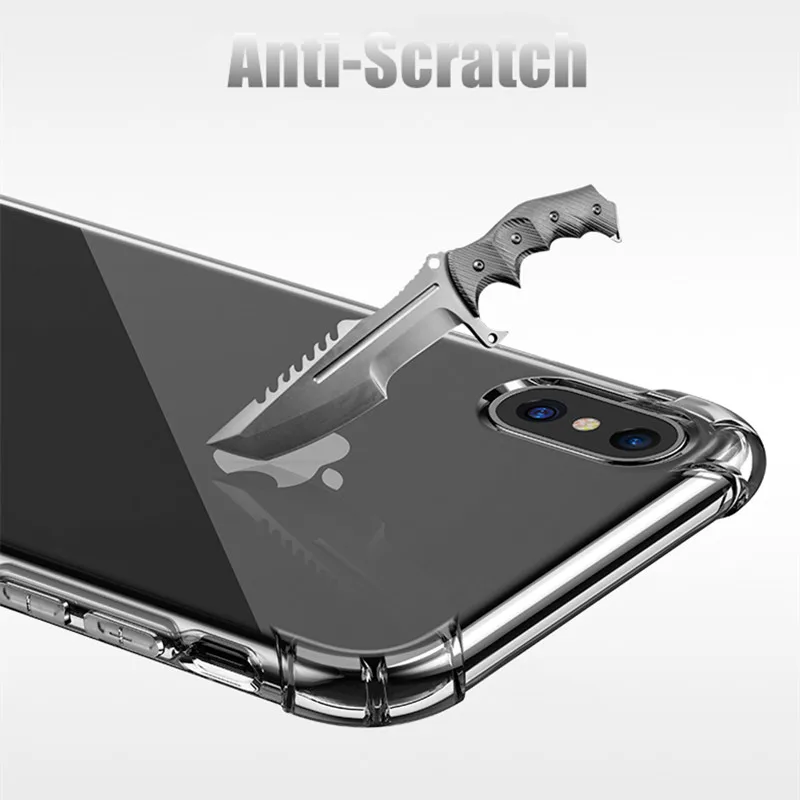 Fashion Shockproof Clear Silicone Protect Cover For iPhone X XS Max XR Case Soft TPU 6s 6 7 8 Plus 5 5S |