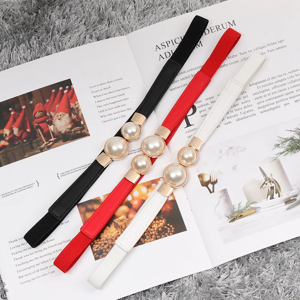 Модный винтажный тонкий ремень из искусственной кожи эластичный пояс с