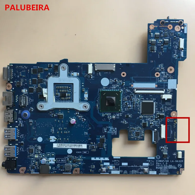 PALUBEIRA Бесплатная доставка LA 9632P для Lenovo G500 материнская плата ноутбука HM76 PGA989 VIWGP/GR