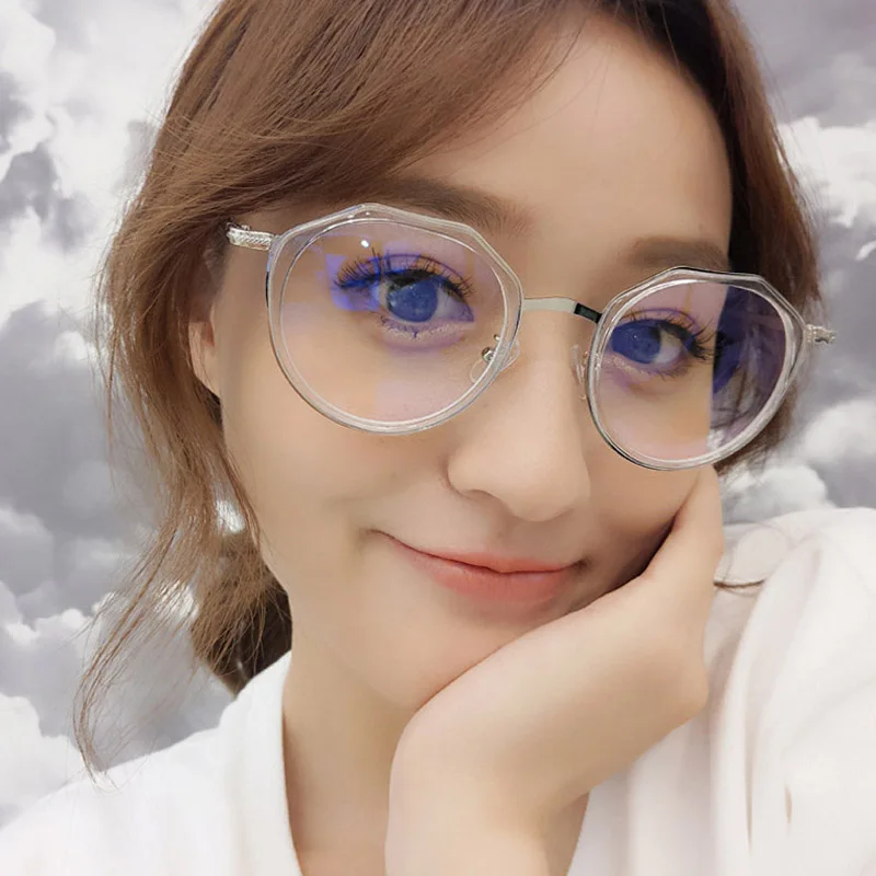 

MIZHO Classic Quality Eyewear Women Decorative korea Glasses Frame Women Plastic Transparent Vintage Clear Eyeglasses Men Retro