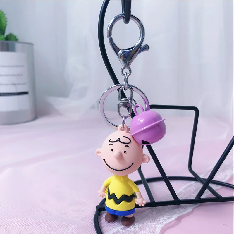 Высокое качество 2019 новый милый мультфильм Charlie коричневый брелок для дам