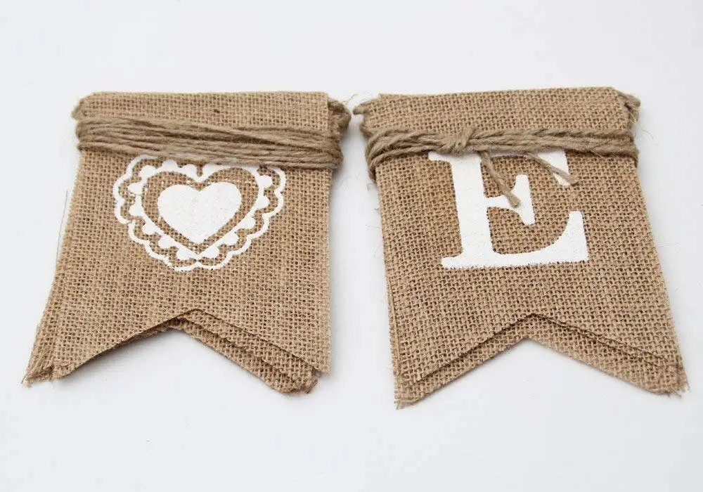 Добро пожаловать Baby Burlap баннер винтажные вечерние украшения Душ|Флажки вымпелы и