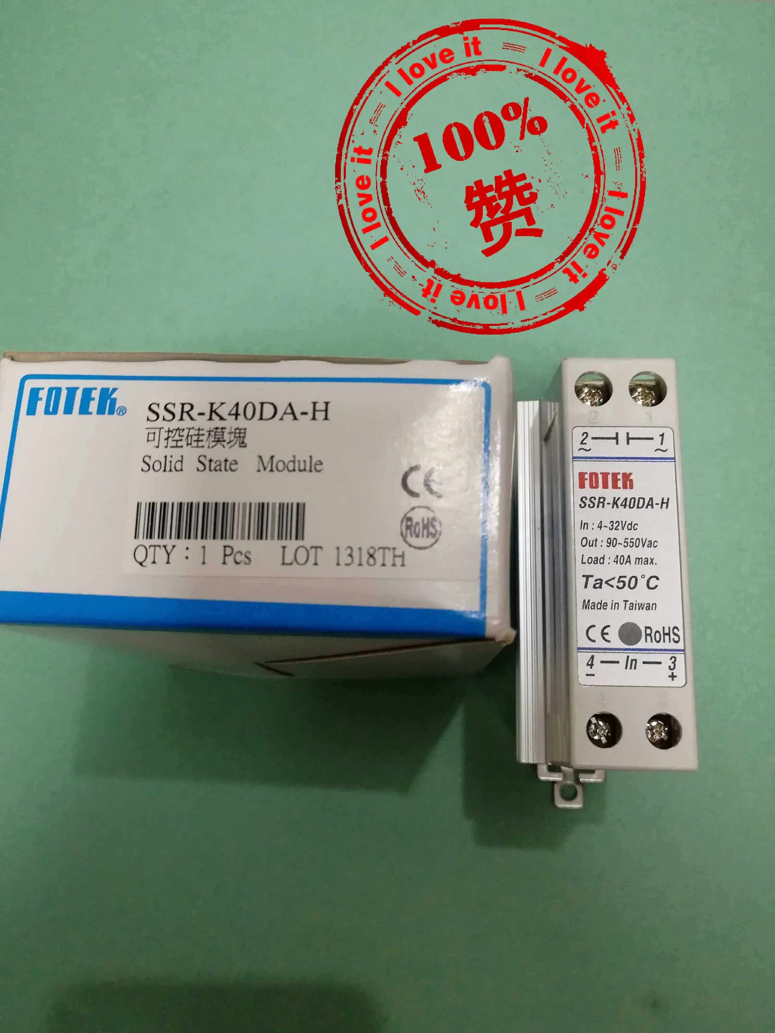 

100%new original guide rail type solid state relay SSRK40DAH.