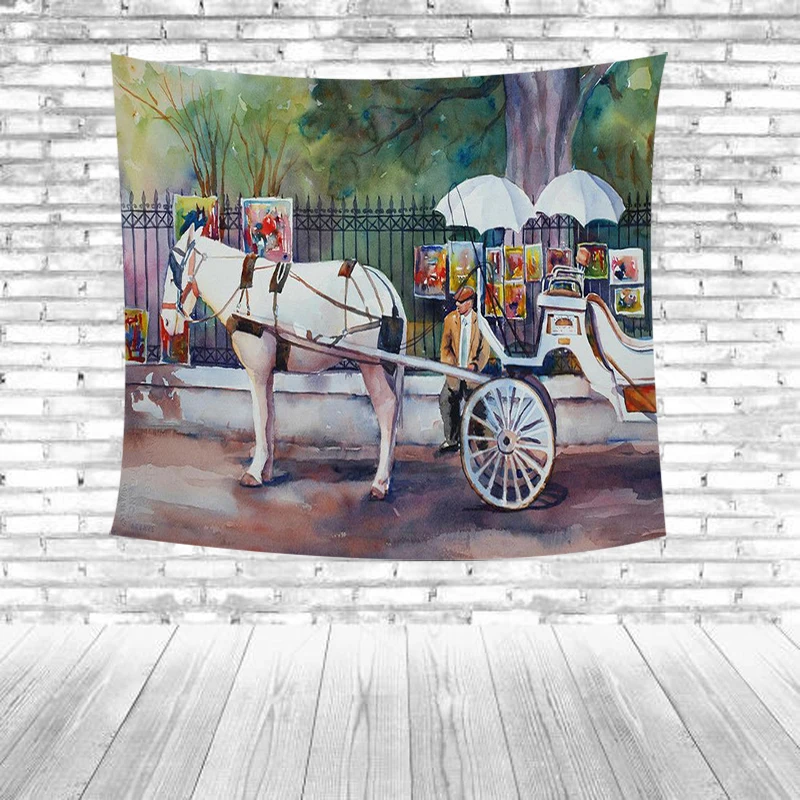 Parrot Tapestry Wall Art Tapestries Tropical Beach Towel Butterfly Water duck Home Decor Picnic Mat Yard Bedspread Table Cloth | Дом и сад