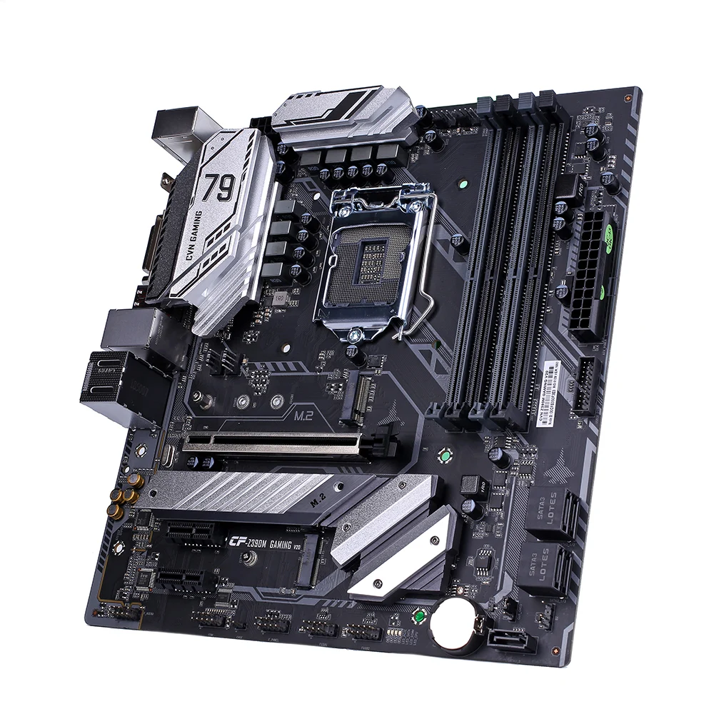 Цветная игровая материнская плата CVN Z390M V20 для игр процессор Intel LGA 1151 DDR4 DVI HDMI mATX материнская плата PCI-E 3,0 M.2 для Intel