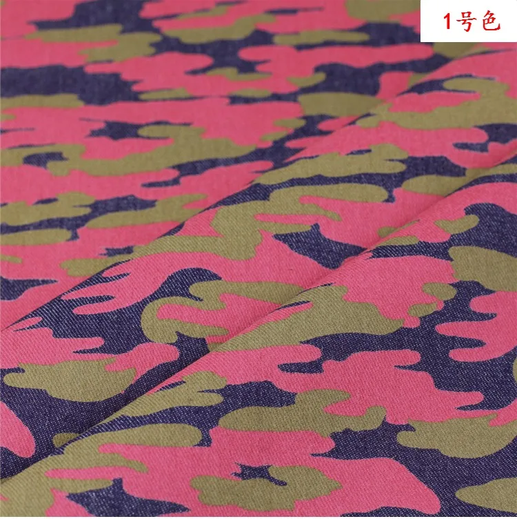 4 цвета камуфляжная джинсовая ткань с принтом эластичная хлопковая H1J04F|denim fabric|jeans