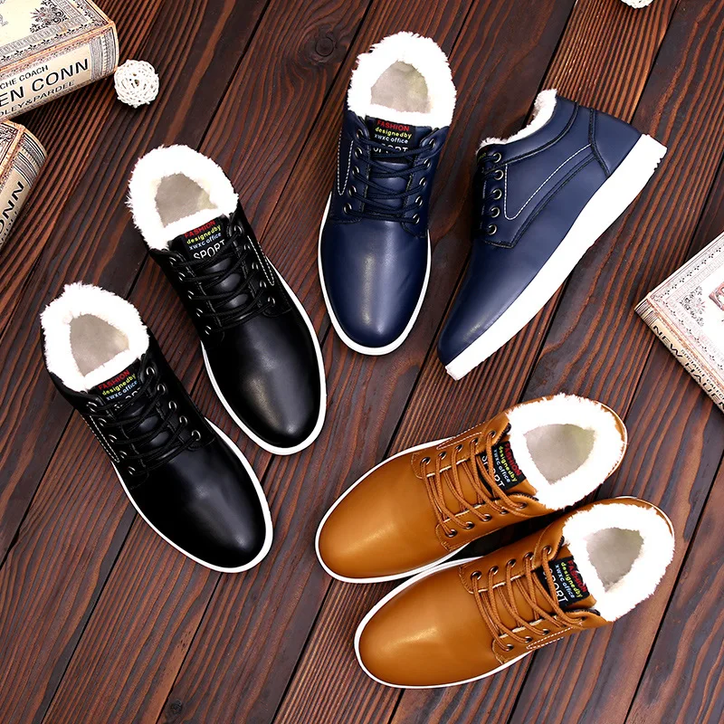 r Men's Shoes and Flannel Sports Leisure New Winter Board Students'Warm Thicker Cotton | Обувь
