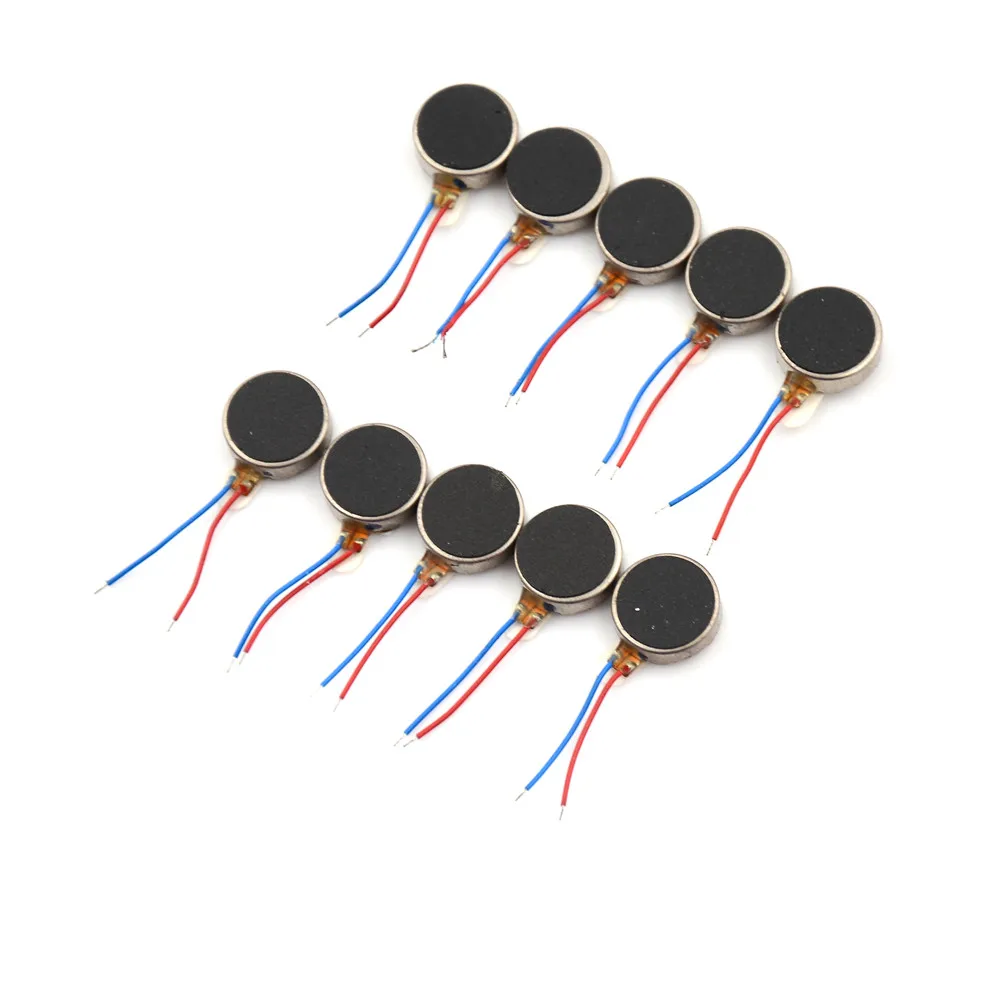 10x DC 3V 70mA 12000 RPM для телефона монета плоская Вибрация двигателя двигатель 1034/1030